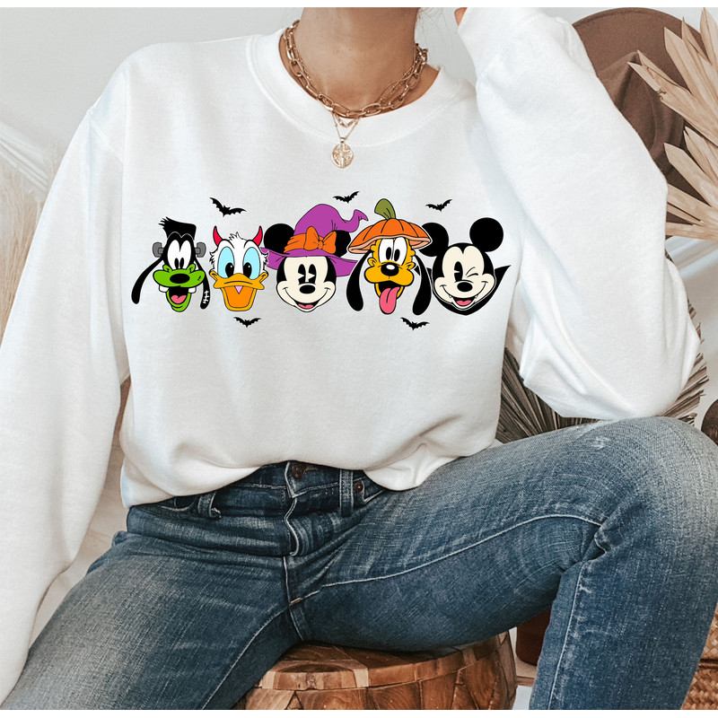 Mickey And Friends Halloween Svg, Halloween Face Masquerade, Trick Or Treat Svg, Spooky Vibes Svg, Boo Svg, SVG Files For Cricut Sublimation - 4.jpg