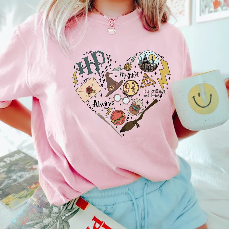 HP Witch Heart Comfort ColorsĀ® Shirt, Wizard Shirt, Family Vacation Shirt, Universal Studios Shirt, Besties Shirt, Magic Wand Shirt - 6.jpg
