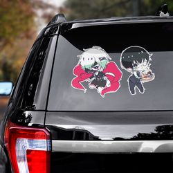 tokyo ghoul sticker, anime decal, anime sticker, ken kaneki sticker, anime car decal, tokyo ghoul