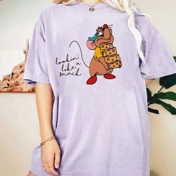 lookin like a snack gus-gus comfort colors shirt, disney snack shirt, disney cindrella shirt, disney family shirt, disne