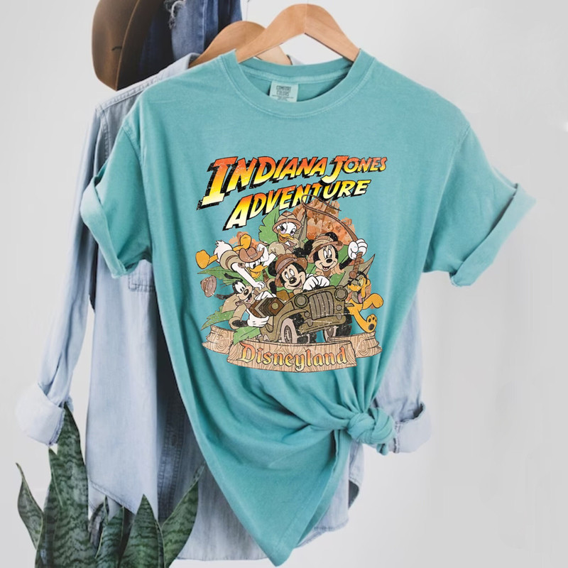 Mickey and Friends Indiana Jones Adventure Comfort Colors® Shirt, Disneyland Ride Shirt, Vintage Disney Shirt, Disney Family Trip Shirt - 6.jpg