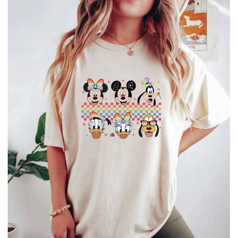Mickey and Friends LGBT Comfort Colors® Shirt, Disney Pride Shirt, Polaroid Rainbow Gay Day Shirt, Pride Month Shirt, LGBTQ Tees, Gay Pride - 1.jpg