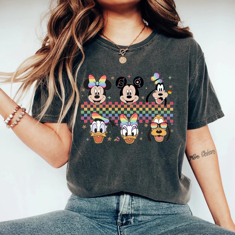 Mickey and Friends LGBT Comfort Colors® Shirt, Disney Pride Shirt, Polaroid Rainbow Gay Day Shirt, Pride Month Shirt, LGBTQ Tees, Gay Pride - 2.jpg