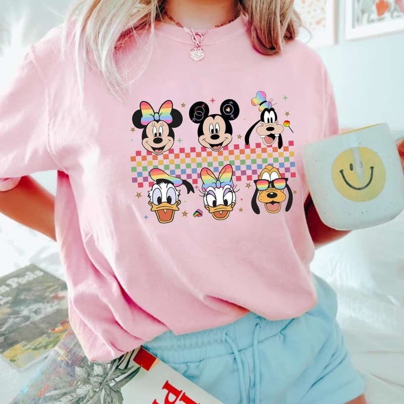 Mickey and Friends LGBT Comfort Colors® Shirt, Disney Pride Shirt, Polaroid Rainbow Gay Day Shirt, Pride Month Shirt, LGBTQ Tees, Gay Pride - 4.jpg