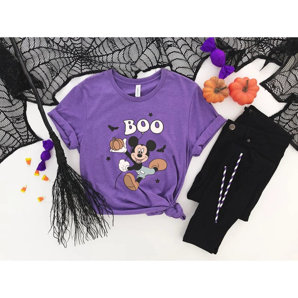 Mickey Boo Halloween Comfort ColorsĀ® Shirt, Mickey Mouse Spooky Season Shirt, Pumpkin Mickey, Disney Spooky Shirt, Disney Halloween Shirt - 6.jpg