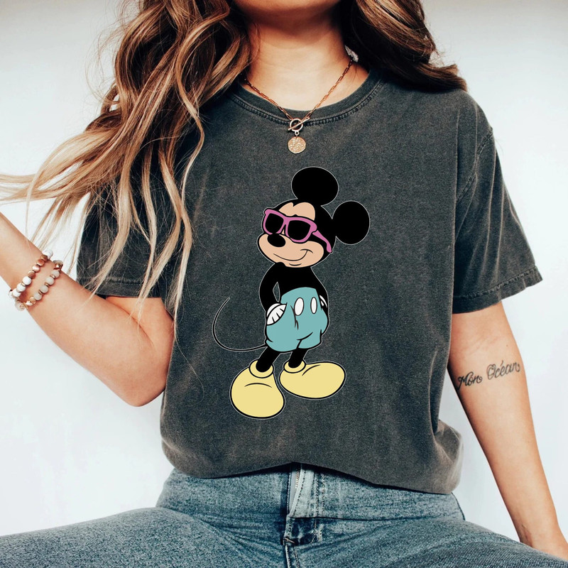 Mickey Minnie Comfort ColorsĀ® Shirt, Cool Mickey Mouse Shirt, Mickey With Sunglasses Shirt, Disney Vacation Shirt, Disneyworld Shirt - 2.jpg
