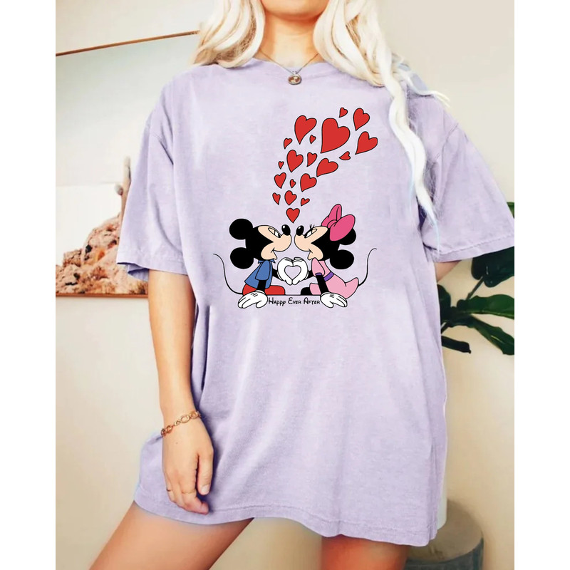 Mickey Minnie Happy Ever After Comfort ColorsĀ® Shirt, Mickey Minnie Valentine's Day Shirt, Disney Valentine Couple Shirt, Disney Love Shirt - 5.jpg