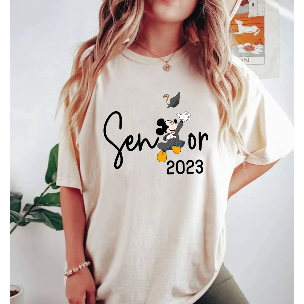 Mickey Senior 2023 Comfort Colors® Shirt, Disney 2023 Graduation Shirt, Disney Class of 2023 Mickey Shirt, Graduate Tee, Mickey Grad Shirt - 1.jpg