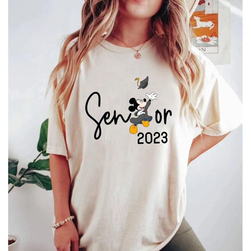 Mickey Senior 2023 Comfort Colors® Shirt, Disney 2023 Graduation Shirt, Disney Class of 2023 Mickey Shirt, Graduate Tee, Mickey Grad Shirt - 1.jpg