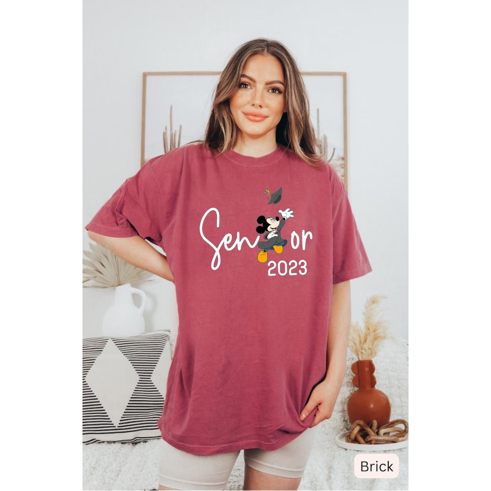 Mickey Senior 2023 Comfort Colors® Shirt, Disney 2023 Graduation Shirt, Disney Class of 2023 Mickey Shirt, Graduate Tee, Mickey Grad Shirt - 5.jpg
