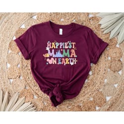 happiest mama on earth disneyland shirt, mickey mouse shirt, disney shirt, disneyland shirt, disney world shirt, disneyl