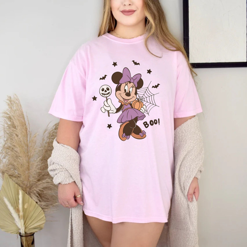 Minnie Spooky Season Comfort Colors® Shirt, Minnie Mouse Halloween Shirt, Minnie Pumpkin Shirt, Disney Spooky Shirt, Disney Halloween Shirt - 7.jpg