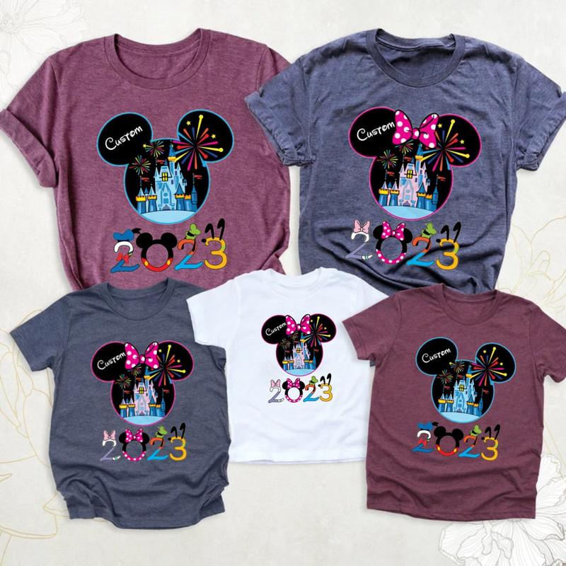Personalized Disney Family 2023 Comfort Colors® Shirt, Disney Custom Shirt, Disney Vacation Shirt, Disneyworld Shirt, Disneyland Shirt - 1.jpg