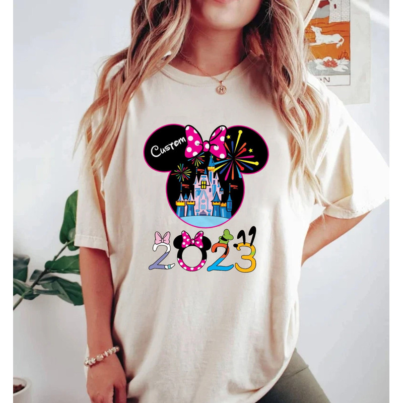 Personalized Disney Family 2023 Comfort Colors® Shirt, Disney Custom Shirt, Disney Vacation Shirt, Disneyworld Shirt, Disneyland Shirt - 2.jpg