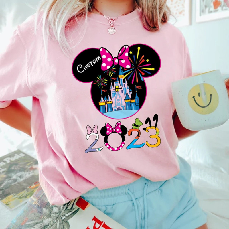 Personalized Disney Family 2023 Comfort Colors® Shirt, Disney Custom Shirt, Disney Vacation Shirt, Disneyworld Shirt, Disneyland Shirt - 4.jpg