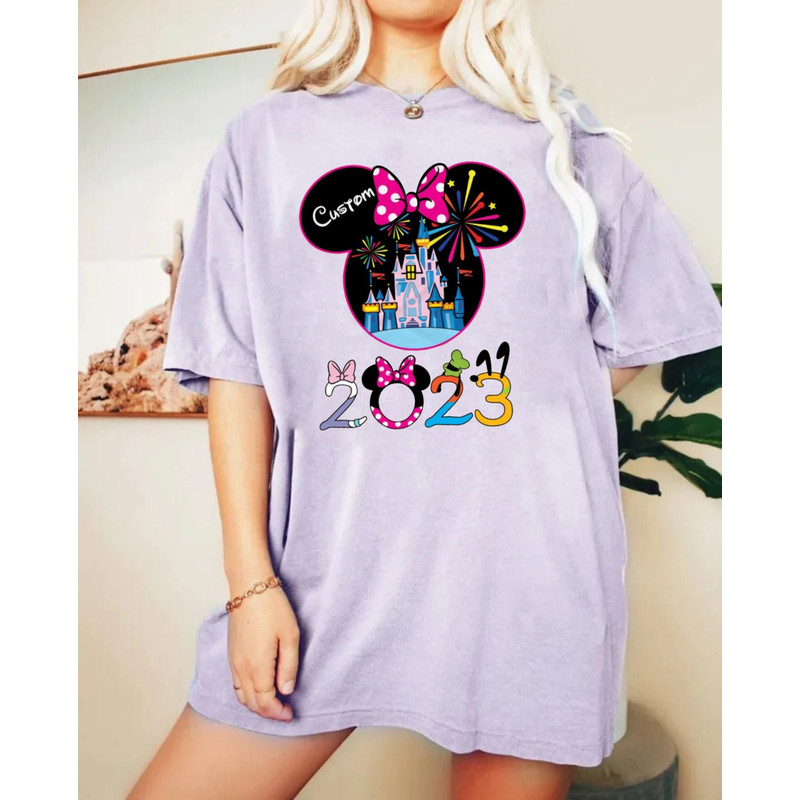 Personalized Disney Family 2023 Comfort Colors® Shirt, Disney Custom Shirt, Disney Vacation Shirt, Disneyworld Shirt, Disneyland Shirt - 5.jpg