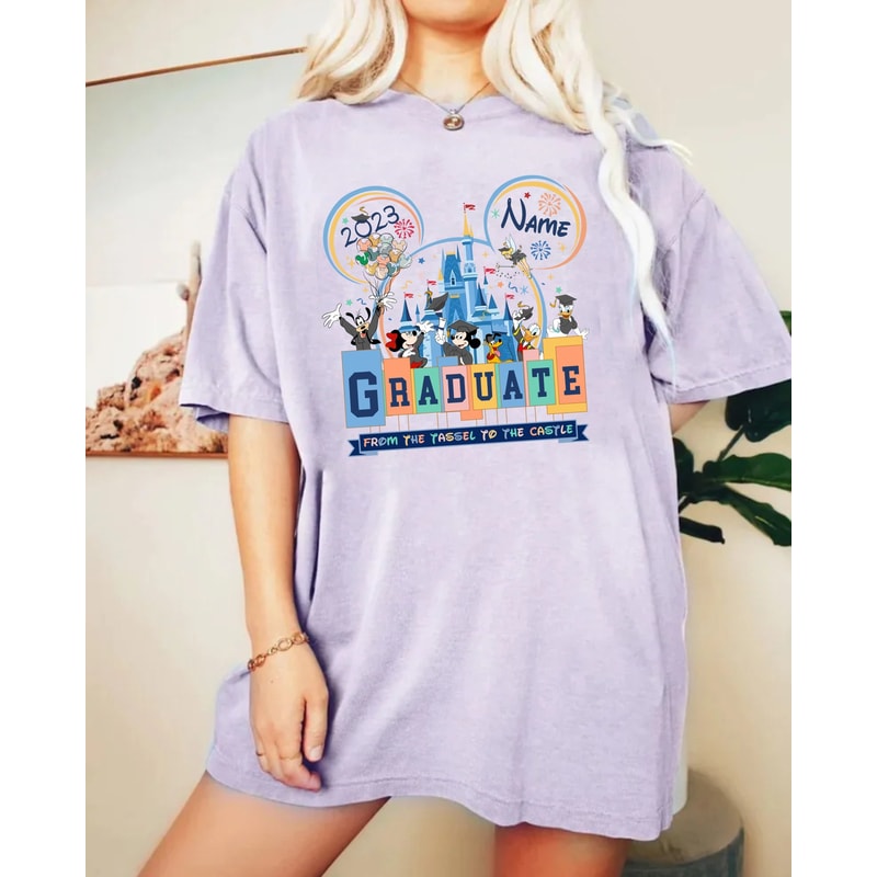 Personalized Disney Graduate Comfort Colors® Shirt, Disney Family Graduation Shirt, Disney Senior Shirt, Disneyworld Shirt, Mickey Shirt - 4.jpg