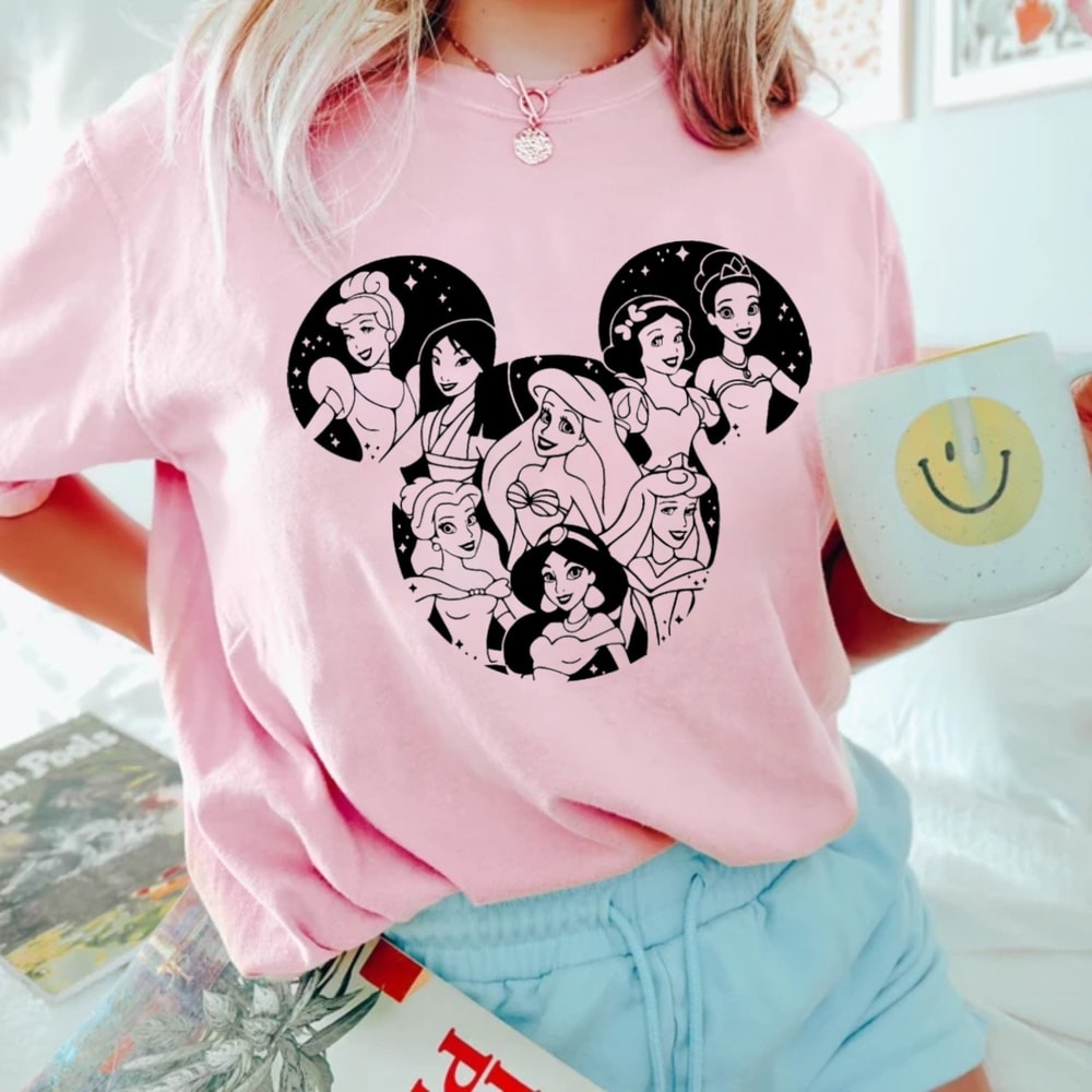 Princess Mickey Mouse Comfort ColorsĀ® Shirt, Princess Mickey Head Shirt, Mickey Mouse Silhouette Shirt, Disneyworld Shirt, Disney Girl Shirt - 2.jpg