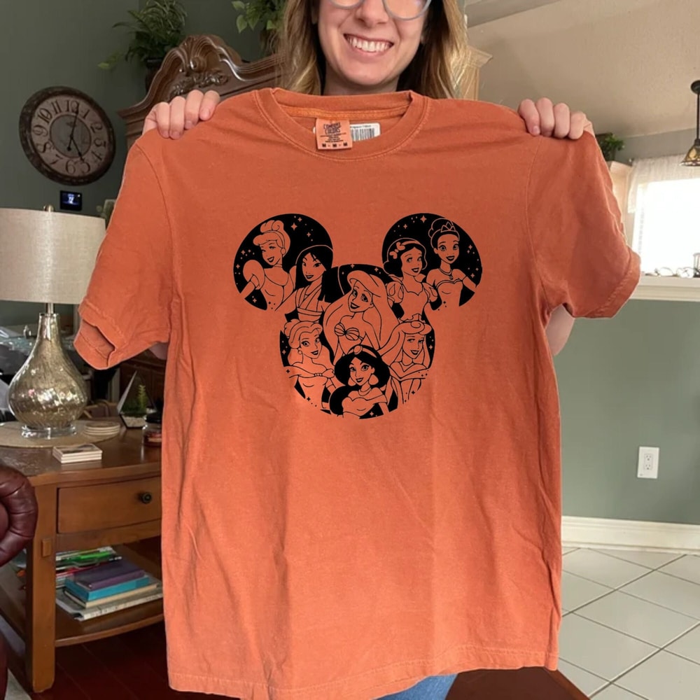 Princess Mickey Mouse Comfort ColorsĀ® Shirt, Princess Mickey Head Shirt, Mickey Mouse Silhouette Shirt, Disneyworld Shirt, Disney Girl Shirt - 3.jpg
