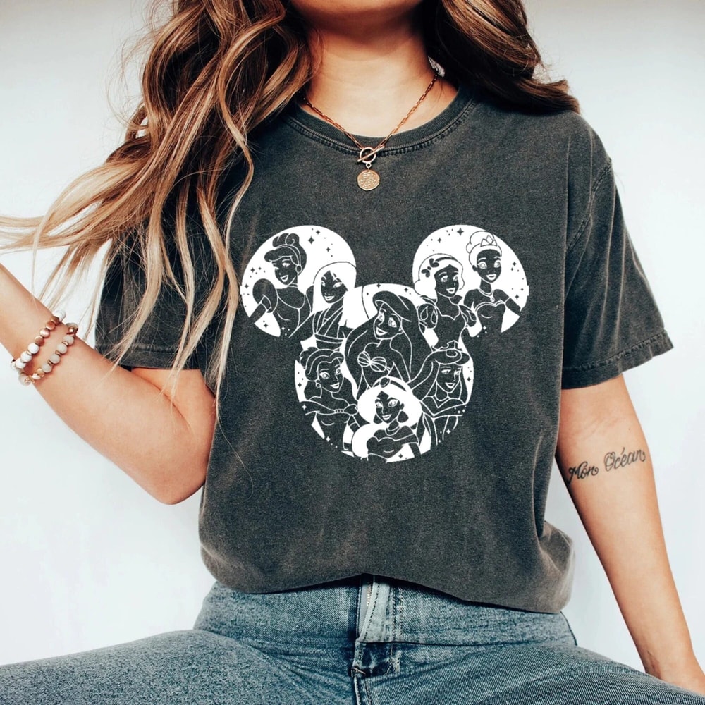 Princess Mickey Mouse Comfort ColorsĀ® Shirt, Princess Mickey Head Shirt, Mickey Mouse Silhouette Shirt, Disneyworld Shirt, Disney Girl Shirt - 4.jpg