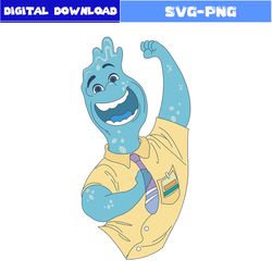 funny wade ripple svg, wade elemental svg, water svg, elemental character svg, elemental svg, disney svg