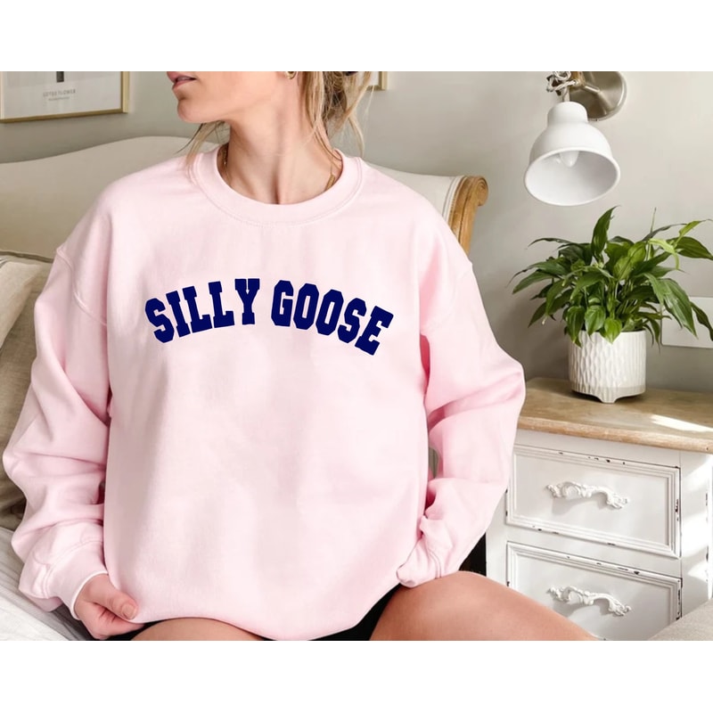 Silly Goose Sweatshirt, Silly Goose Sweater, Funny Goose Sweatshirt, Silly Goose University Shirt, Goose Pullover, Unisex Goose Crewneck - 6.jpg