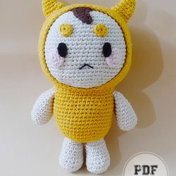 cartoon patternsdoll patternsintermediate crochet buckwheat doll free pdf pattern