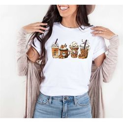 pumpkin latte coffee halloween sweatshirt, boba shirt, pumpkin shirt, fall shirt, spooky shirt, skull shirt, skeleton sh