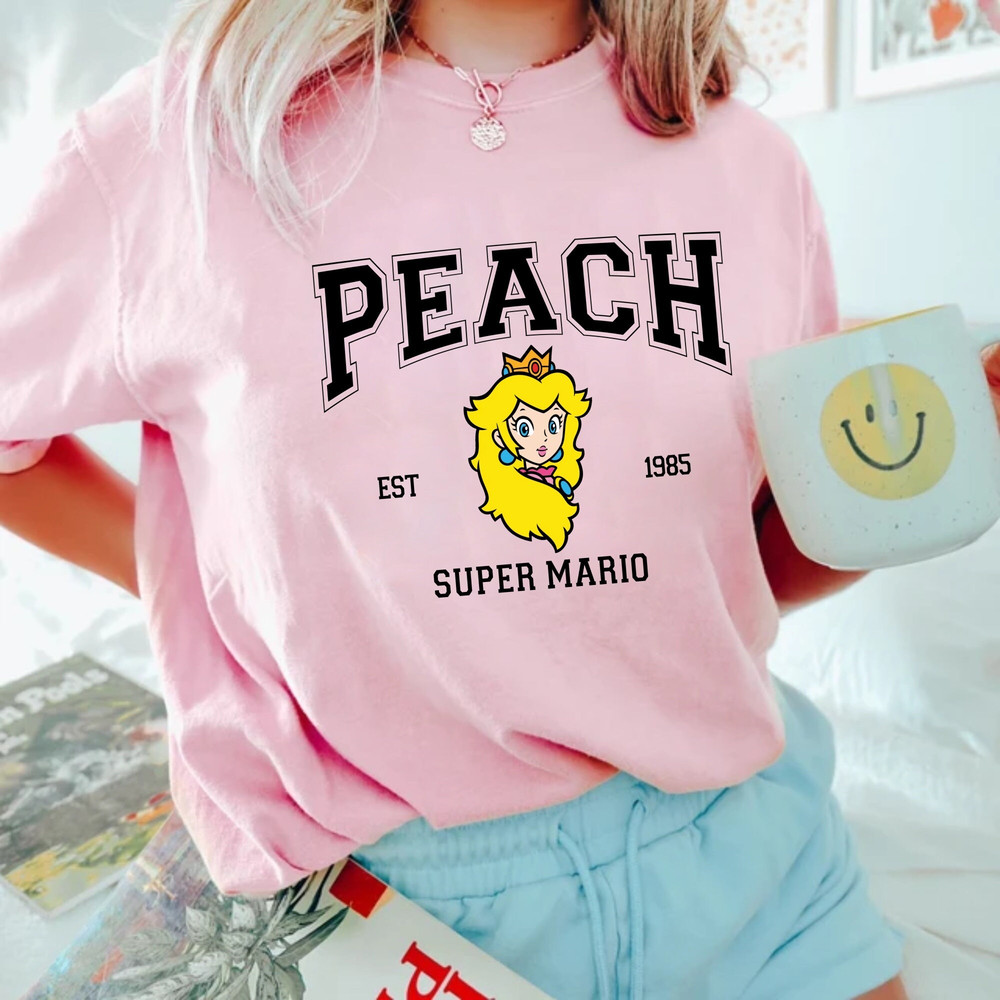 Super Mario Character Comfort Colors® Shirt, Mario Luigi Yoshi Peach Bowser Toad Koopa Shirt, Super Mario Bros Shirt, Mario Matching Shirt - 6.jpg