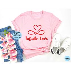 infinite love shirt, cute valentine shirt, valentines day shirt, couple shirt, gifts for her,valentines gift, love shirt