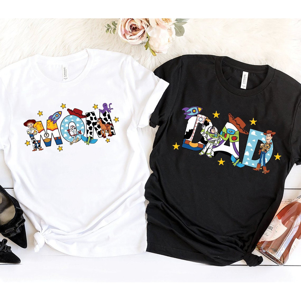 Toy Story Dad and Mom Comfort ColorsĀ® Shirt, Disney Mom Shirt, Disney Dad Shirt, Fathers Day Shirt, Toy Story Family Shirt,Mothers Day Shirt - 1.jpg