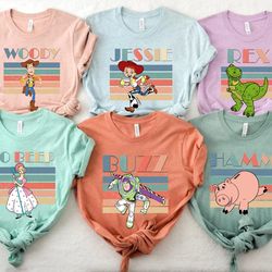 vintage toy story characters comfort colors shirt, disney toy story shirt, disney friends shirt, disneyworld shirt,disne
