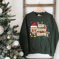 vintage walt disney world christmas sweatshirt, mickey and friends christmas sweatshirt, disney family christmas shirt,