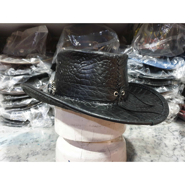 Crocodile Hunters Cowboy Leather Hat (8).jpg