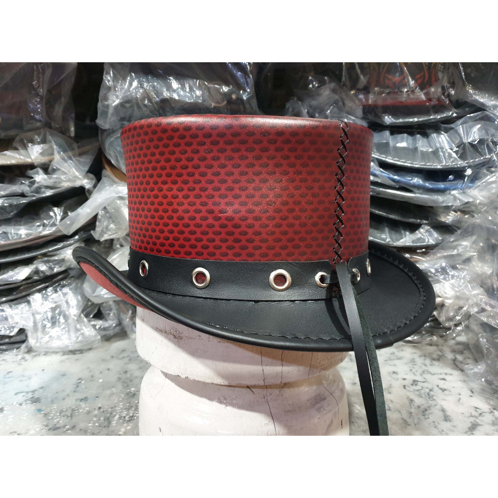 Voodoo Hatter Flash Leather Top Hat (8).jpg