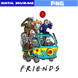 horror friends png, michael myers png,  freddy krueger png, jason voorhees png, horror character png, halloween png