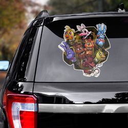 game decal, ultimate custom night sticker, ultimate custom night, fnaf game sticker, game car decal, game sticker