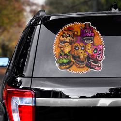 game decal, ultimate custom night sticker, game sticker, ultimate custom night, game car decal, fnaf game sticker