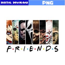 horror characters friends png, horror png, horror movies png, horror character png, halloween png, png digital file