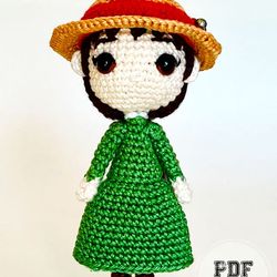 doll patterns sophie crochet doll with hat amigurumi  pattern