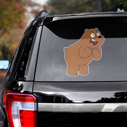 movie sticker, we bare bears sticker, cartoon decal, cartoon sticker, we bare bears, cartoon car decal
