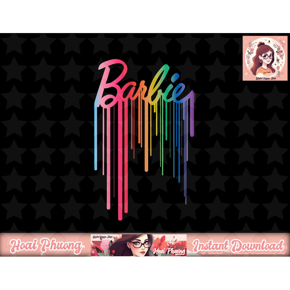 Barbie - Logo Rainbow Drip png, sublimation copy.jpg