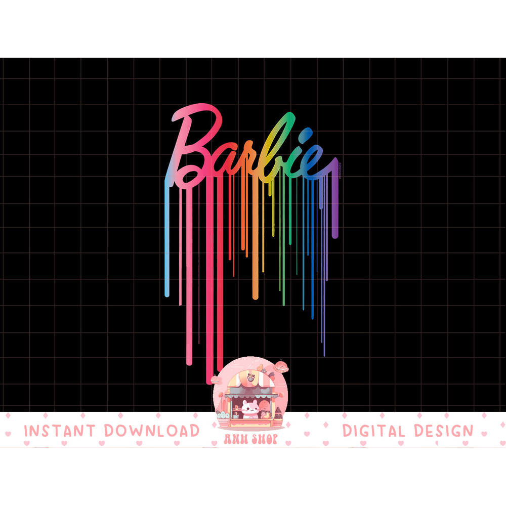 Barbie - Logo Rainbow Drip png, sublimation copy.jpg