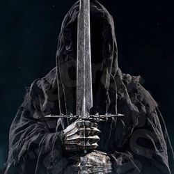 custom hand forged lord of the rings stainless steel nazgul sword, raingwraith sword, beautiful wedding gift for him