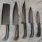 Carbon steel kitchen knives set
