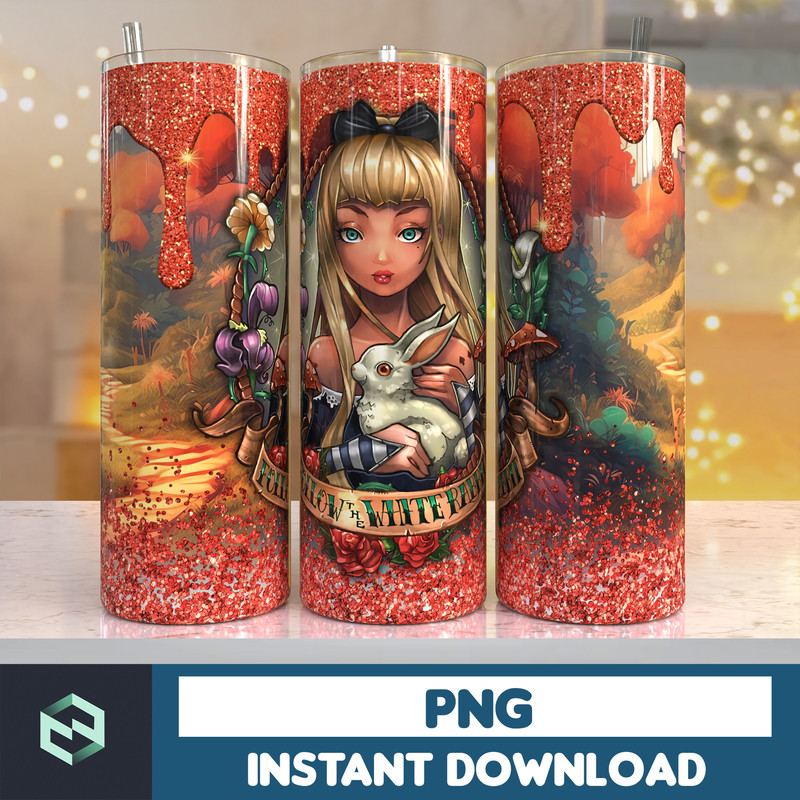 Cartoon princess Tumbler Design, Sublimation Designs Downloads, 20 oz tumbler sublimations, Digital Download (1).jpg