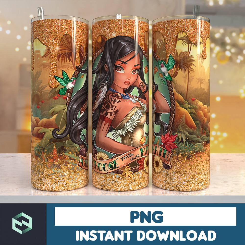 Cartoon princess Tumbler Design, Sublimation Designs Downloads, 20 oz tumbler sublimations, Digital Download (8).jpg