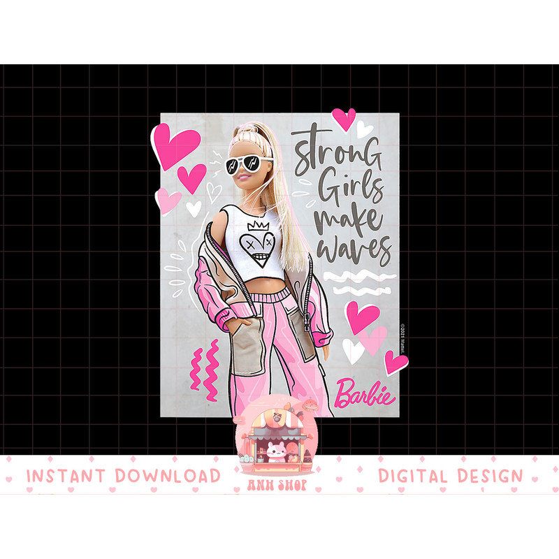 Barbie - Strong Girls Make Waves png, sublimation (1) copy.jpg