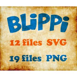 Blippi Clipart, SVG, PNG Files for Cutting and Creativity.
