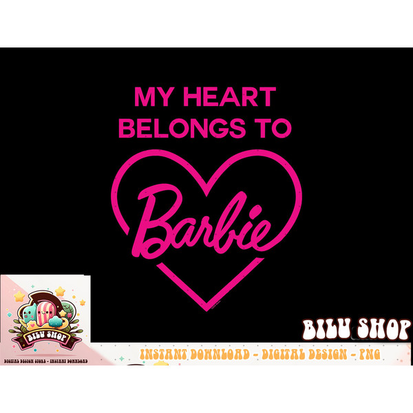 Barbie - Valentines My Heart Belongs To Barbie png, sublimation copy.jpg